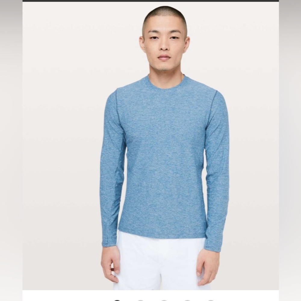 Men’s blue Lululemon Surge Warm Long Sleeve size medium